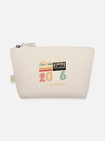 Vintage 2006 Jahrgang Retro Geburtstag Geschenk - Bio-Täschchen - Natur