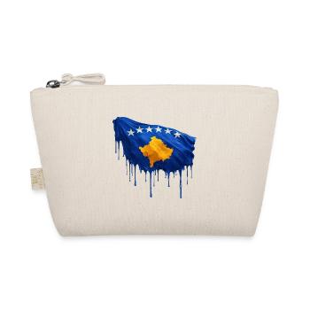 Drapeau du Kosovo couleur colorée - Trousse biologique - nature - Devant