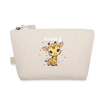 Ich bin 2 - Süßes Giraffe zum 2. Geburtstag - Bio-Täschchen - Natur - Vorne