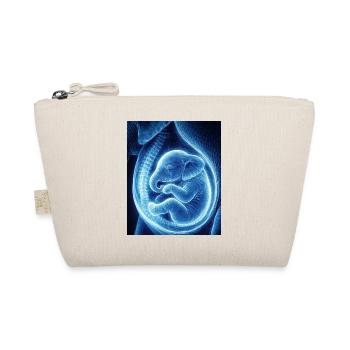 Bébé ultrasonique bleu dans le ventre - Trousse biologique - nature - Devant