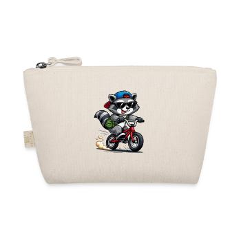 Raton laveur cool à vélo – Vélo drôle - Trousse biologique - nature - Devant