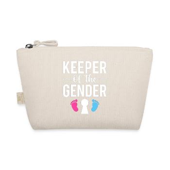 Keeper of the Gender Fußspuren Design - Bio-Täschchen - Natur - Vorne