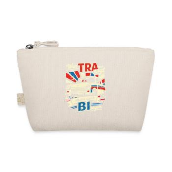 Vintage Trabi Wer TRA sagt muss auch BI sagen - Bio-Täschchen - Natur - Vorne