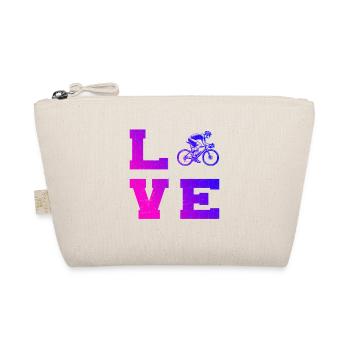 Gift idea for a road bike with road bike - Organic Pouch - nature - Front