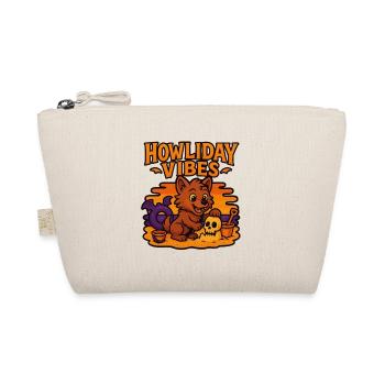 Howliday Vibes Cute Werewolf Summer Halloween - Bio-Täschchen - Natur - Vorne