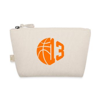 NUMMER 13 BASKETBALL 13. GEBURTSTAG - Bio-Täschchen - Natur - Vorne