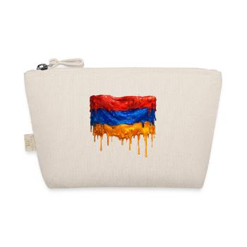 Armenian flag in bright colors - Organic Pouch - nature - Front
