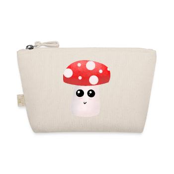 Kawaii Pilz-Kumpel mit Punkten - Bio-Täschchen - Natur - Vorne