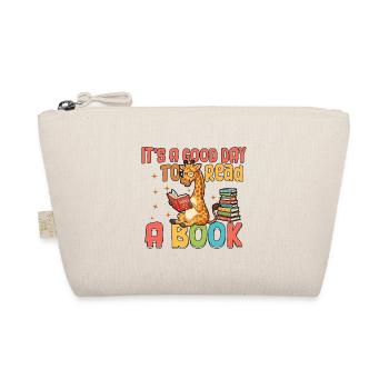 It's A Good Day To Read A Book Giraffe Book Lover - Organic Pouch - nature - Front