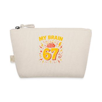 Six Seven Italian Brainrot Brain Humor Meme Funny - Organic Pouch - nature - Front