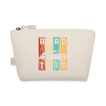 Road Trip Vintage Car Retro Stripes - Organic Pouch - nature - Front