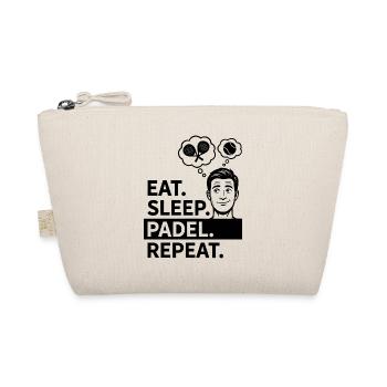 Eat Sleep Padel Repeat Lifestyle Sport Routine - Organic Pouch - nature - Front