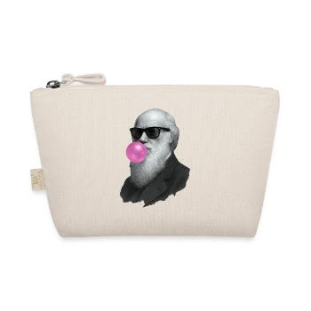 Charles Darwin with chewing gum and sunglasses - Organic Pouch - nature - Front