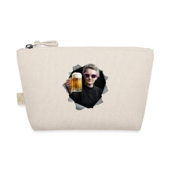 Marie Curie holds a beer - Organic Pouch - nature - Front