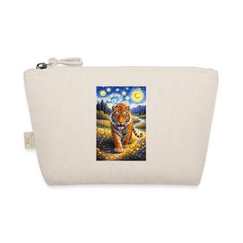Tiger in the Starry Night Forest - Organic Pouch - nature - Front