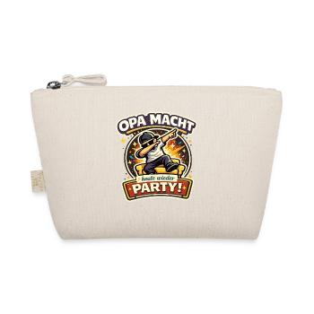 Opa macht heute wieder Party lustiger Spruch - Bio-Täschchen - Natur - Vorne