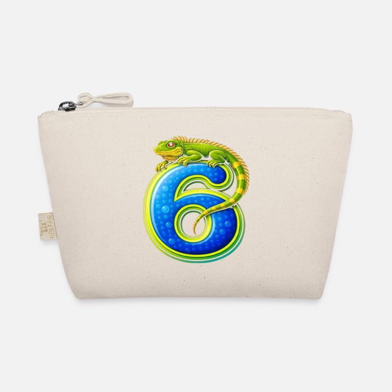Lézard vert serrant le numéro 6 Trousse biologique