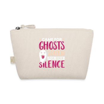 Geisterjäger Halloween Englisch Spruch - Bio-Täschchen - Natur - Vorne