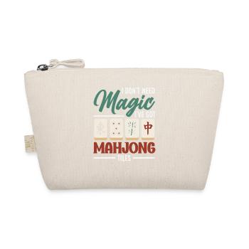 It's Mahjong Time - Organic Pouch - nature - Front