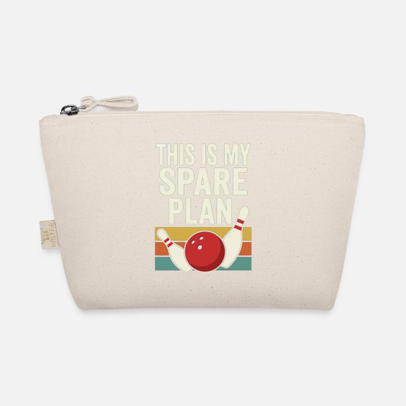 This Is My Spare Plan Bowling Retro Design Bio-Täschchen