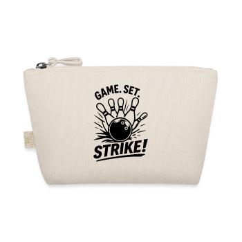 Game Set Strike Bowling Champion Sport Look - Organic Pouch - nature - Front