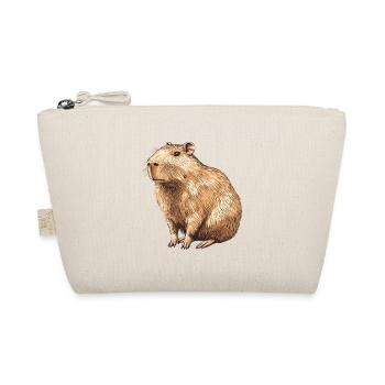 Portrait de capybara en brun chaud - Trousse biologique - nature - Devant