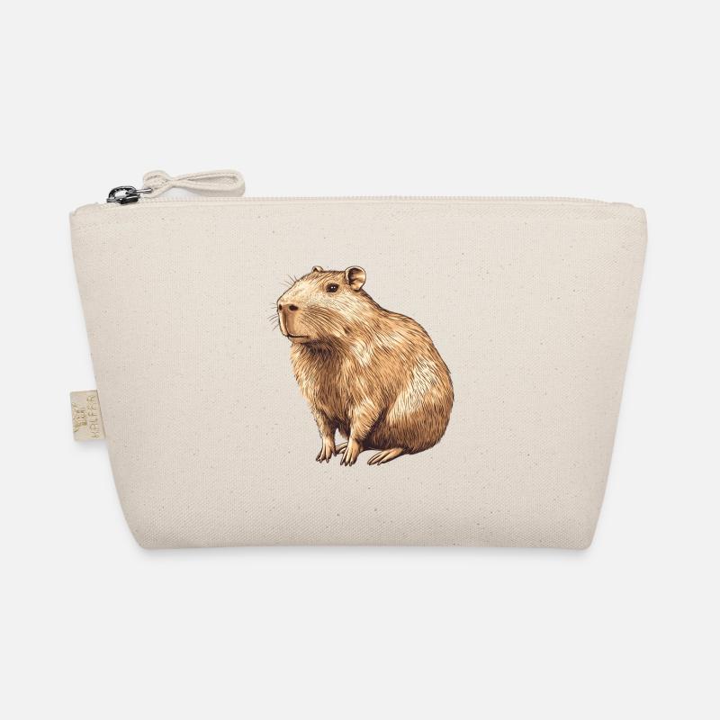 Portrait de capybara en brun chaud Trousse biologique