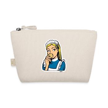 Maid and Cookie Pop Art - Organic Pouch - nature - Front