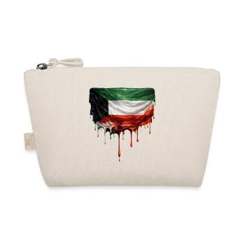 Kuwait Flag Dripping Art - Organic Pouch - nature - Front