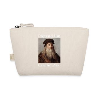 Pretend I'm Leonardo da Vinci - Organic Pouch - nature - Front