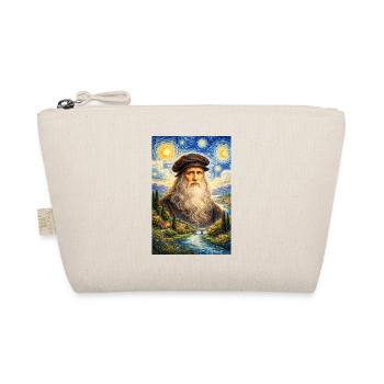 Leonardo da Vinci Starry Night - Organic Pouch - nature - Front