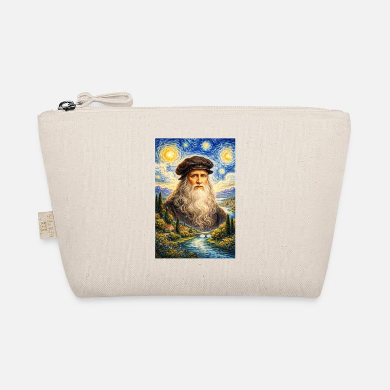 Leonardo da Vinci Starry Night Organic Pouch