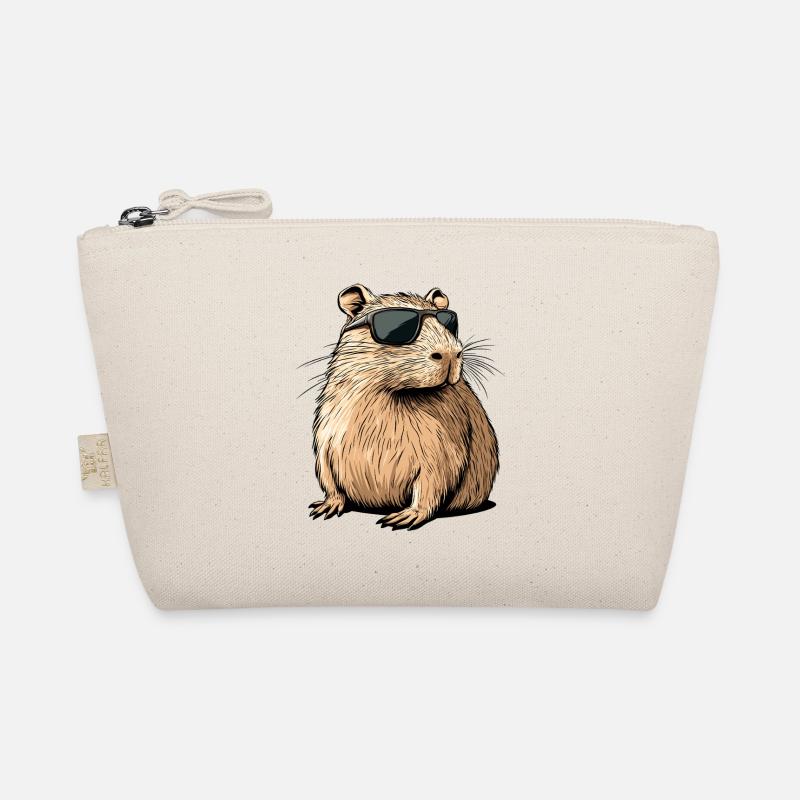 Capybara mit Sonnenbrille Bio-Täschchen