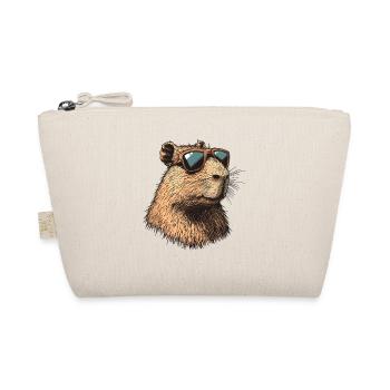 Capybara with sunglasses - Organic Pouch - nature - Front