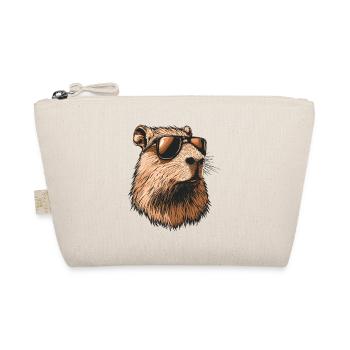 Capybara with sunglasses - Organic Pouch - nature - Front