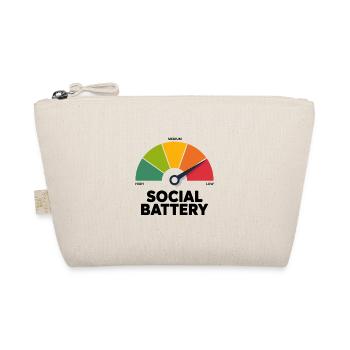 Social Low Battery - Organic Pouch - nature - Front