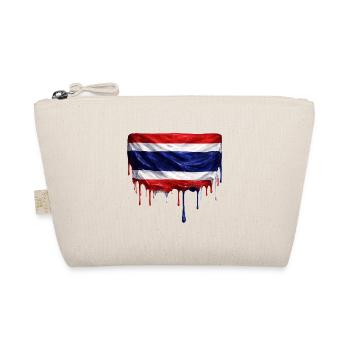 Dripping Taiwan Flag - Organic Pouch - nature - Front