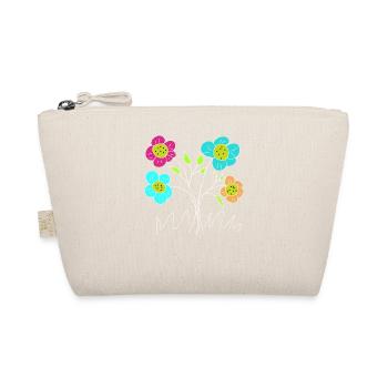 Colorful flowers sketch in the garden - Organic Pouch - nature - Front