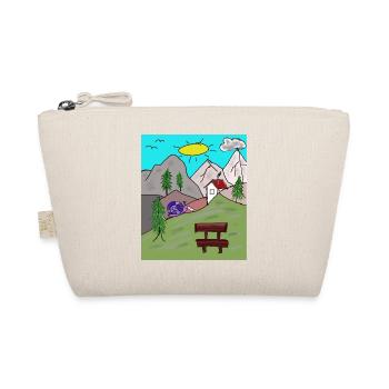 Alps Snails Post Letter Mountains Alm Postman - Organic Pouch - nature - Front