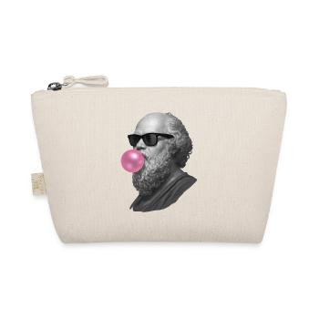 Socrates with chewing gum and sunglasses - Organic Pouch - nature - Front