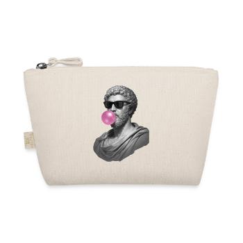 Marcus Aurelius with chewing gum and sunglasses - Organic Pouch - nature - Front