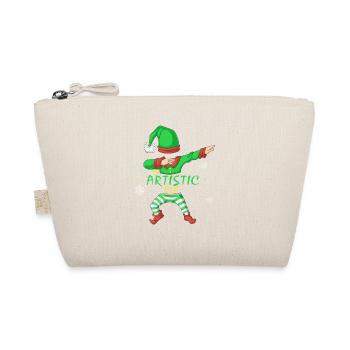 Artistic Elf Family Christmas Shirt - Organic Pouch - nature - Front