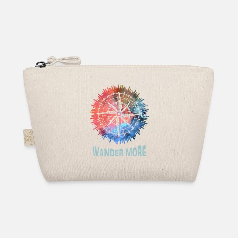 Wander More Compass Tie-Dye Trousse biologique
