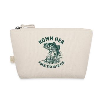 Komm her Fischi Fischi Fischi - Angler - Angeln - Bio-Täschchen - Natur - Vorne