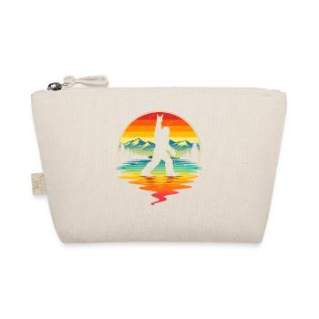 Bigfoot Rock On Sign Sasquatch Yeti Rock And Roll - Organic Pouch - nature - Front