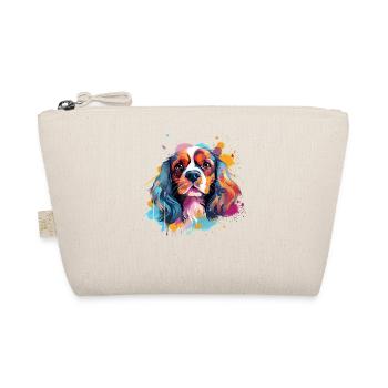 Cavalier King Charles Spaniel Dog Colorful - Organic Pouch - nature - Front