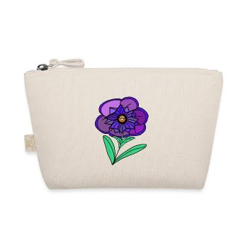 Funny Cute Flower Kawaii Kids - Organic Pouch - nature - Front