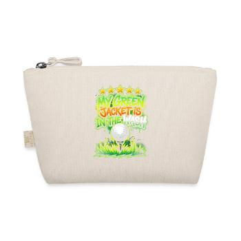 Green golf motif in the lingerie - Organic Pouch - nature - Front