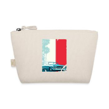 Palmen Retro Cabrio Cholo - Bio-Täschchen - Natur - Vorne