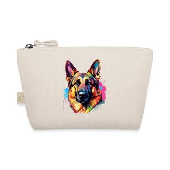 Vivid German Shepherd Splash - Organic Pouch - nature - Front